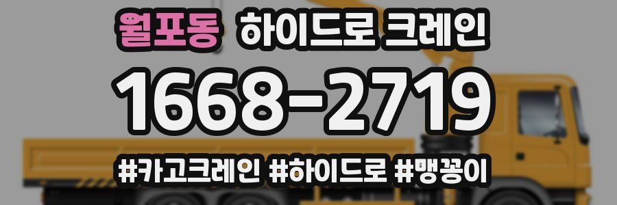 월포동 하이드로 크레인