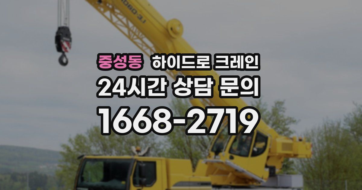 중성동 하이드로 크레인