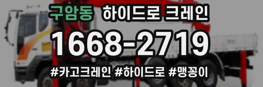 구암동 하이드로 크레인