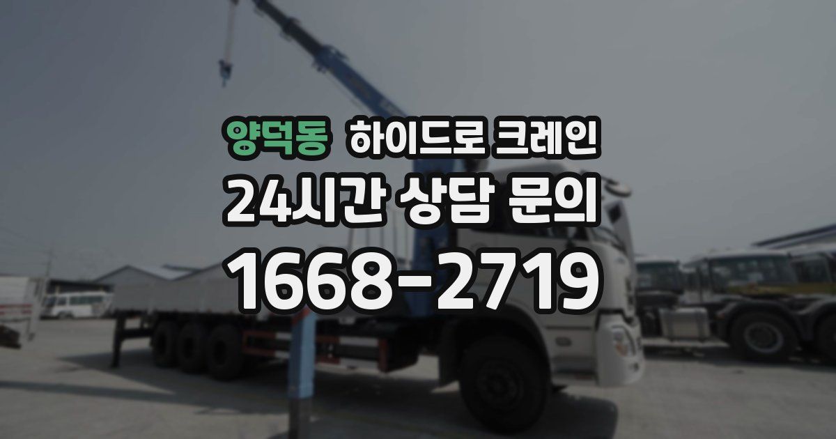 양덕동 하이드로 크레인