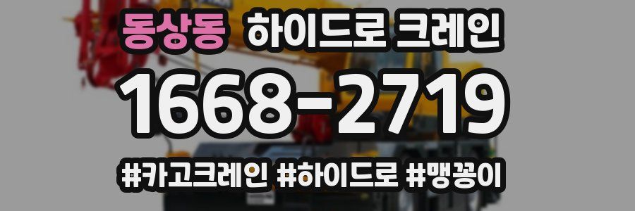 동상동 하이드로 크레인
