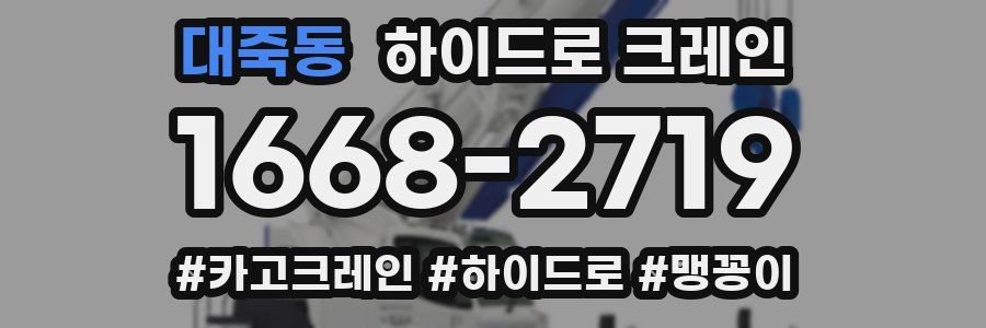 대죽동 하이드로 크레인