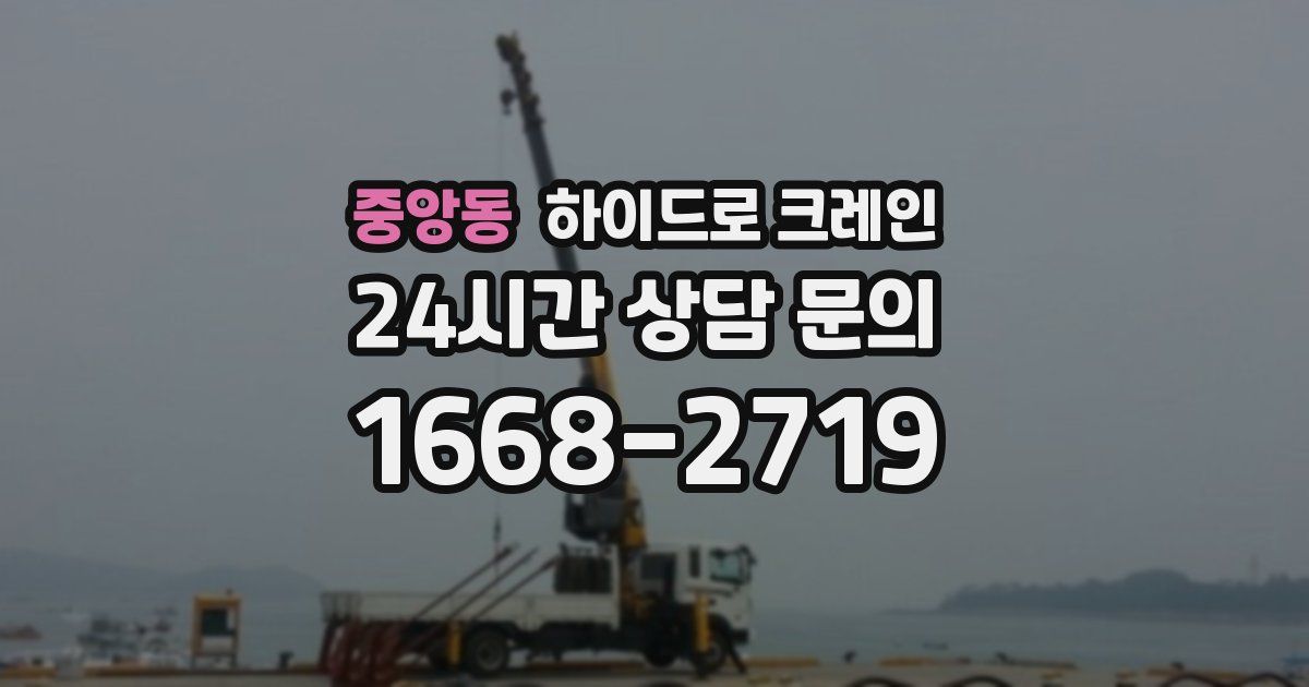 중앙동 하이드로 크레인