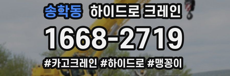 송학동 하이드로 크레인