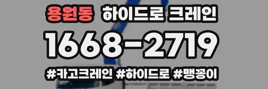 용원동 하이드로 크레인