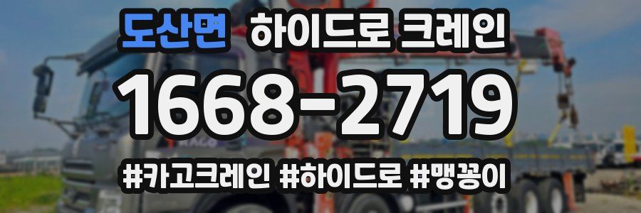 도산면 하이드로 크레인