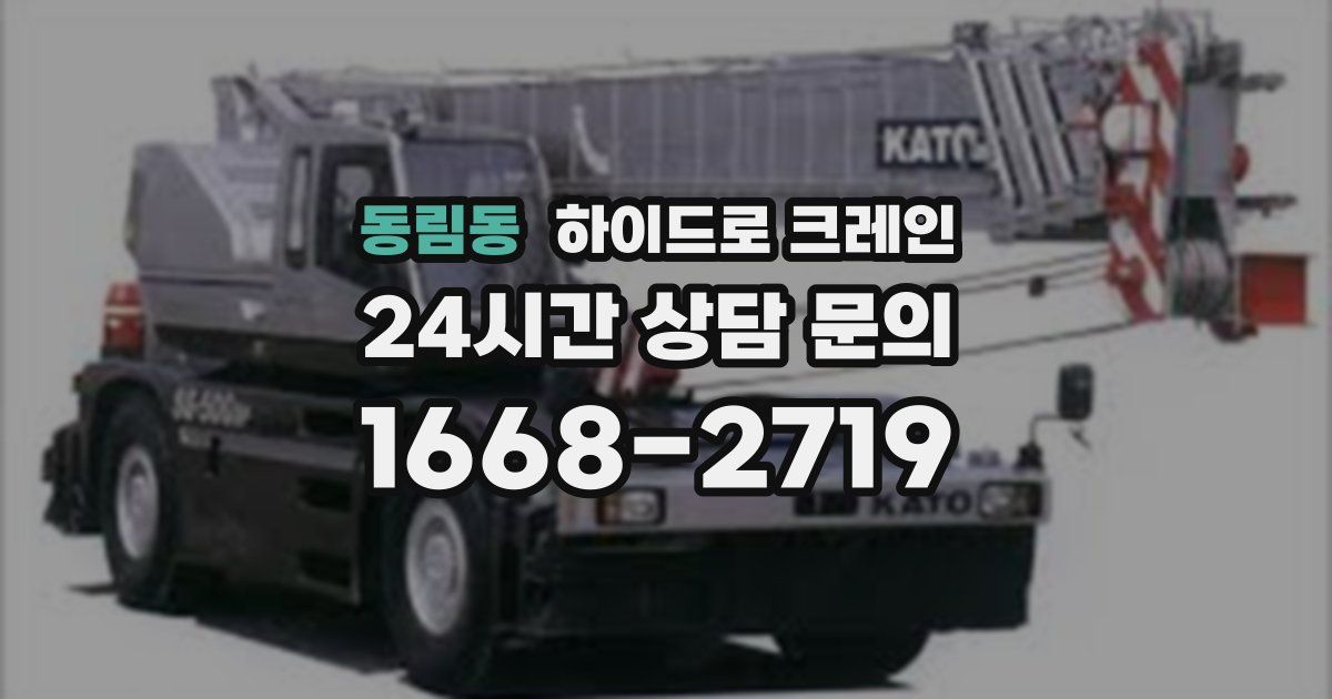 동림동 하이드로 크레인