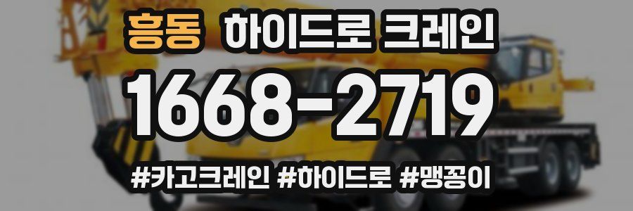 흥동 하이드로 크레인