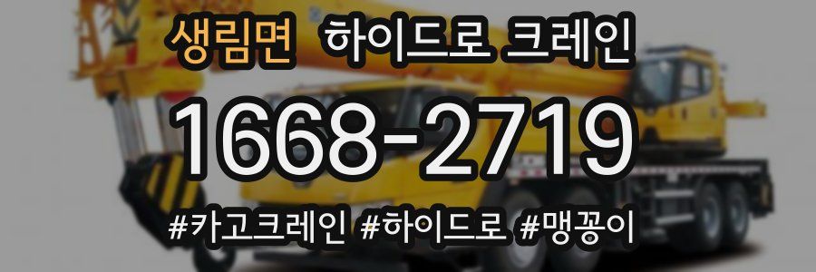 생림면 하이드로 크레인