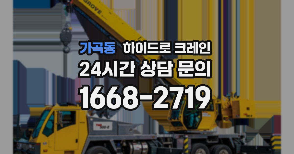 가곡동 하이드로 크레인