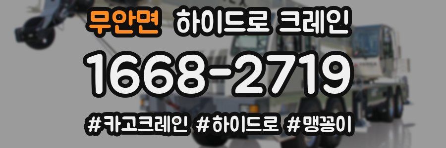 무안면 하이드로 크레인