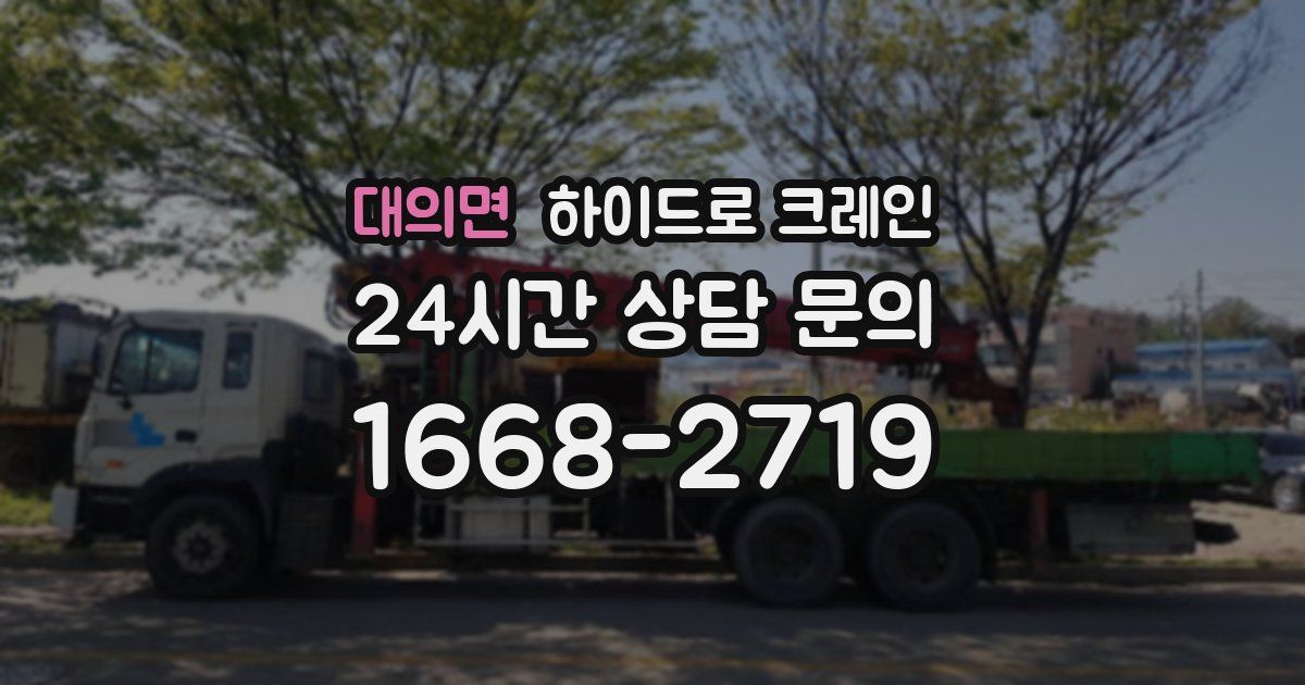 대의면 하이드로 크레인