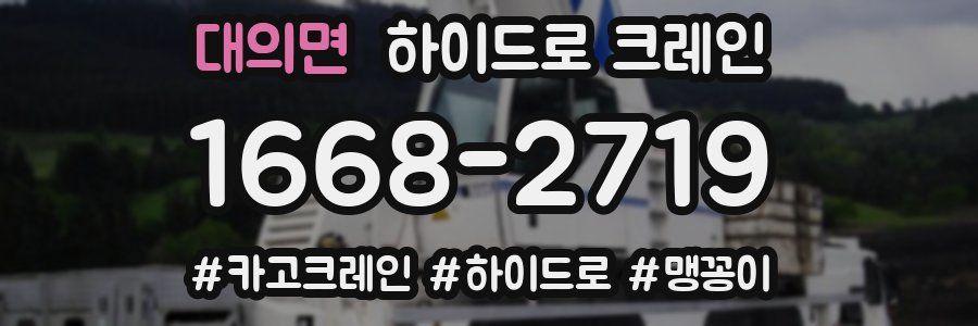 대의면 하이드로 크레인