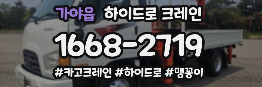 가야읍 하이드로 크레인