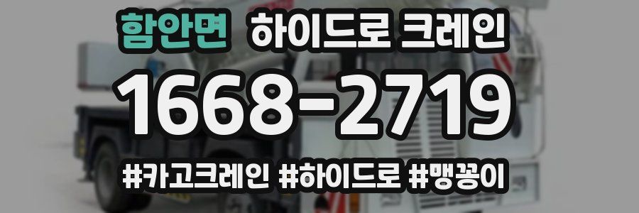 함안면 하이드로 크레인