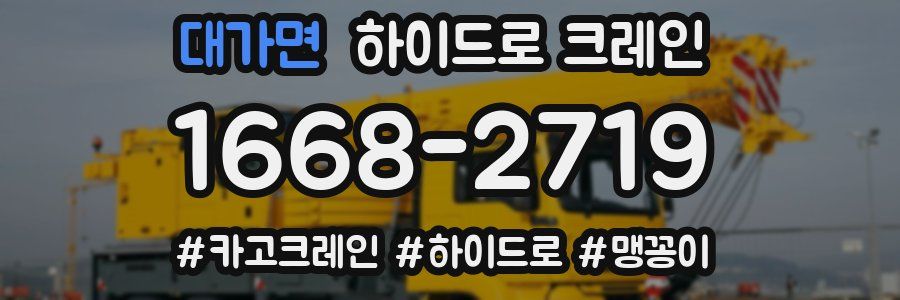대가면 하이드로 크레인