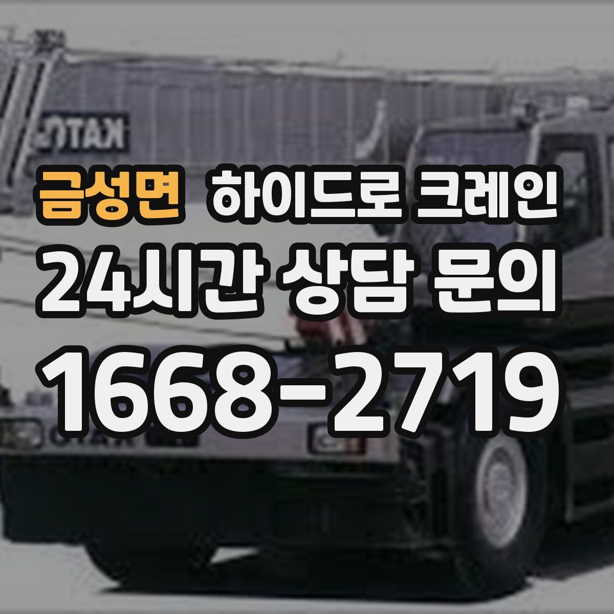 금성면 하이드로 크레인