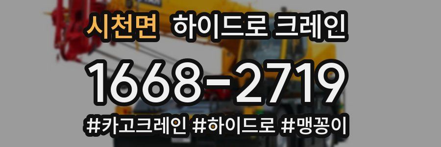 시천면 하이드로 크레인