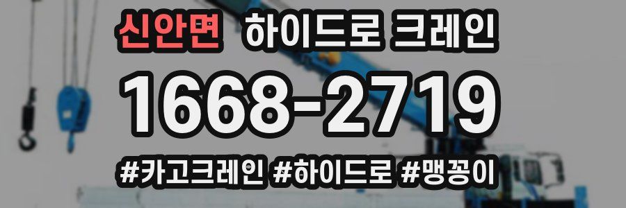 신안면 하이드로 크레인