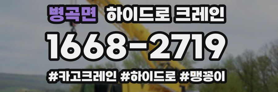 병곡면 하이드로 크레인