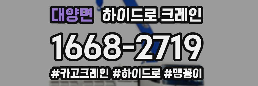 대양면 하이드로 크레인