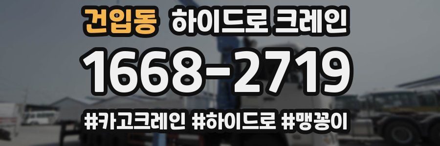 건입동 하이드로 크레인