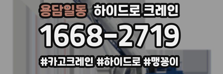 용담일동 하이드로 크레인