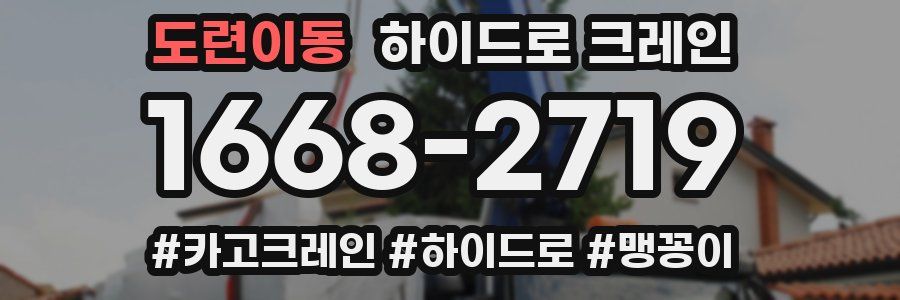 도련이동 하이드로 크레인