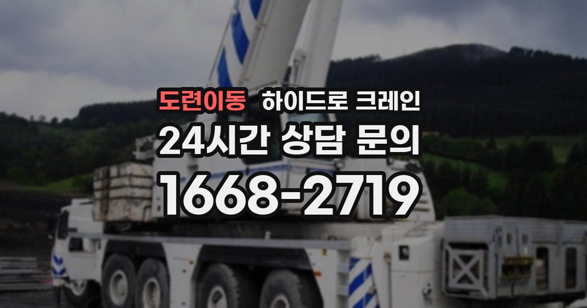 도련이동 하이드로 크레인