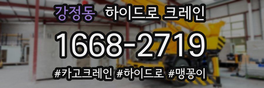강정동 하이드로 크레인