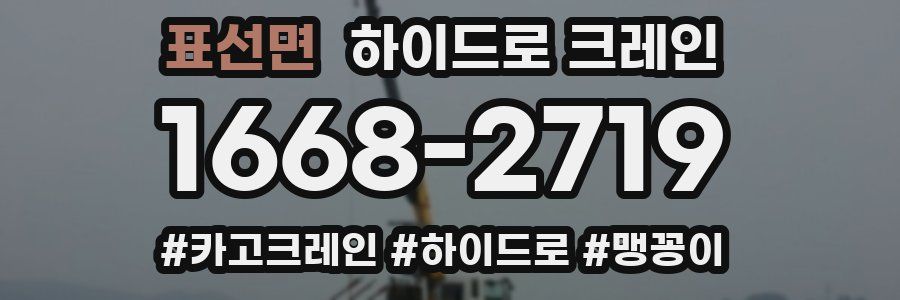 표선면 하이드로 크레인