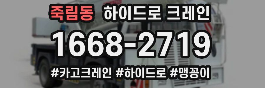 죽림동 하이드로 크레인