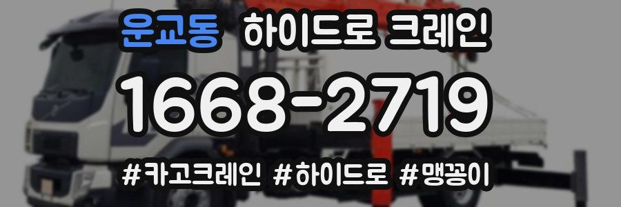 운교동 하이드로 크레인