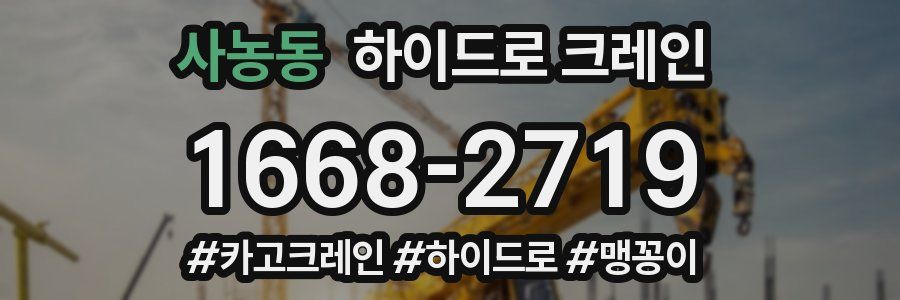 사농동 하이드로 크레인