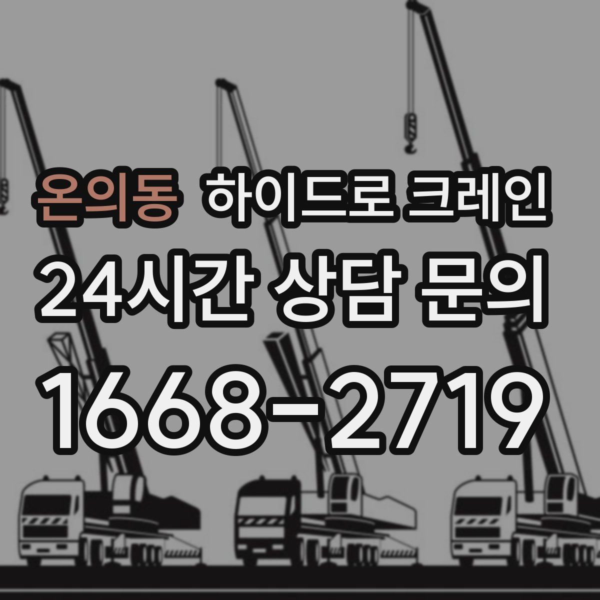 온의동 하이드로 크레인