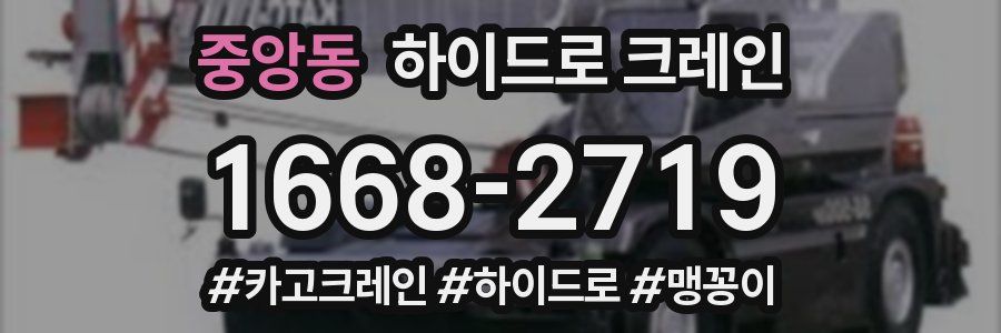 중앙동 하이드로 크레인