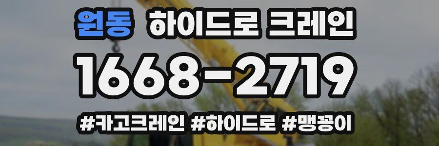 원동 하이드로 크레인