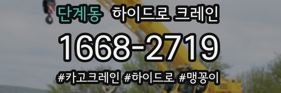 단계동 하이드로 크레인