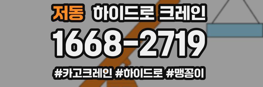 저동 하이드로 크레인