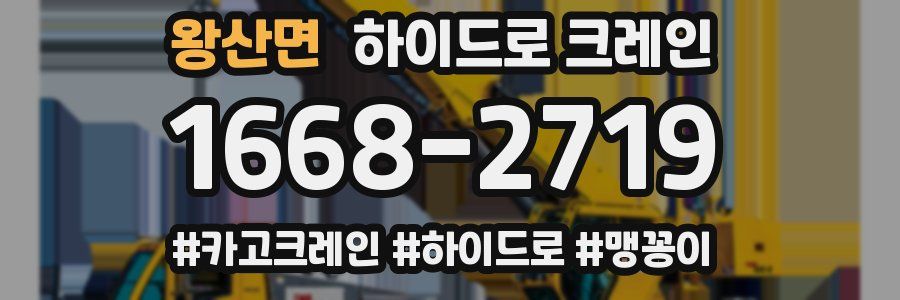 왕산면 하이드로 크레인