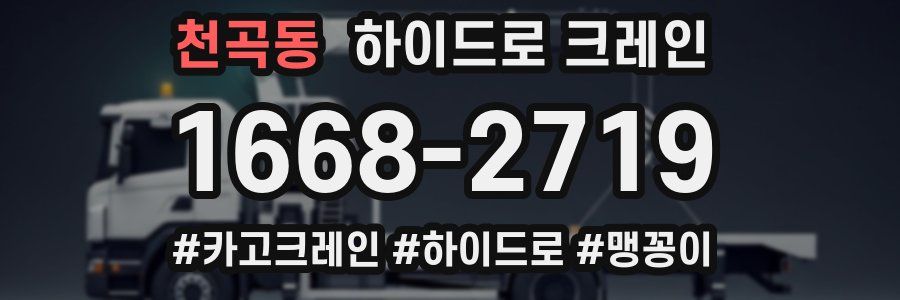 천곡동 하이드로 크레인