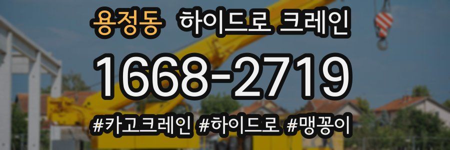 용정동 하이드로 크레인