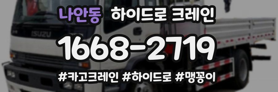 나안동 하이드로 크레인