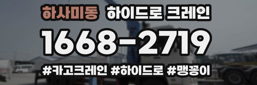 하사미동 하이드로 크레인