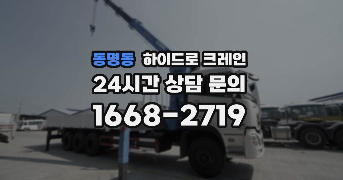 동명동 하이드로 크레인