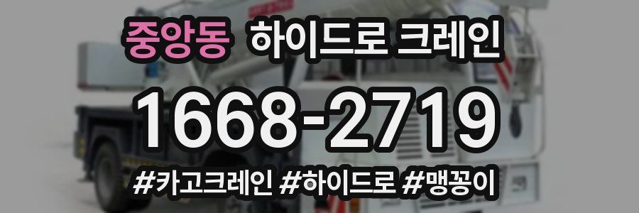 중앙동 하이드로 크레인