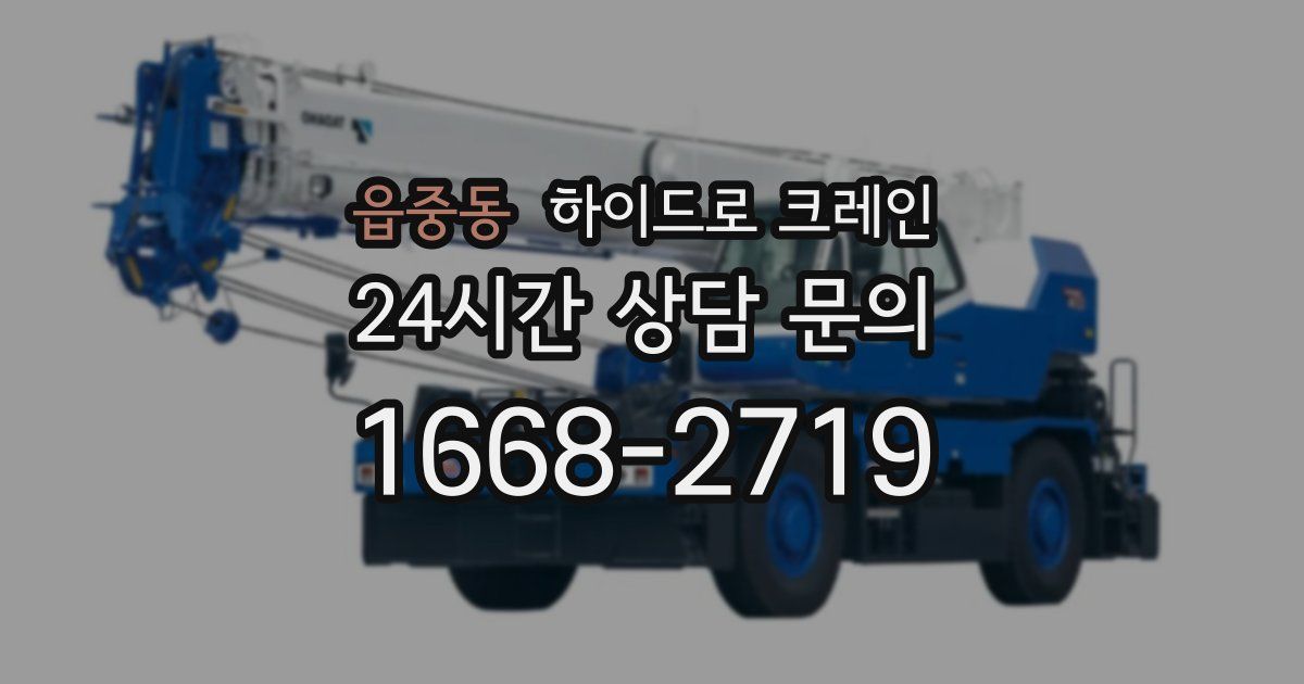 읍중동 하이드로 크레인