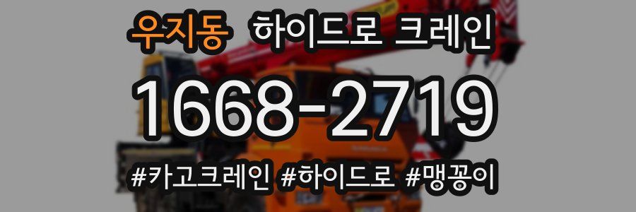 우지동 하이드로 크레인