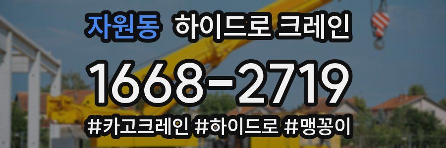 자원동 하이드로 크레인