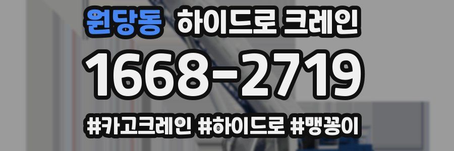 원당동 하이드로 크레인